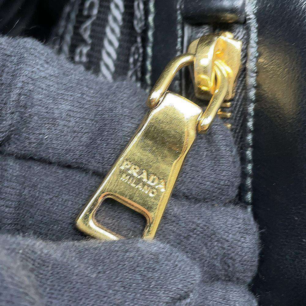 Prada Tote Bag Symbol Canvas Black - Picture 8 of 12